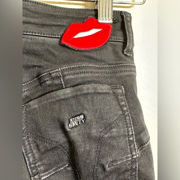 MISS SIXTY womens Black Skinny Fit Jeans Size 24 - Picture 8 of 13